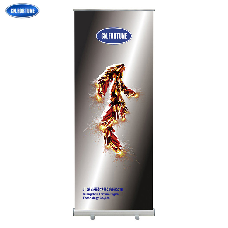 Grey Color Side Cover Display Banner Stand with Wholesale Price