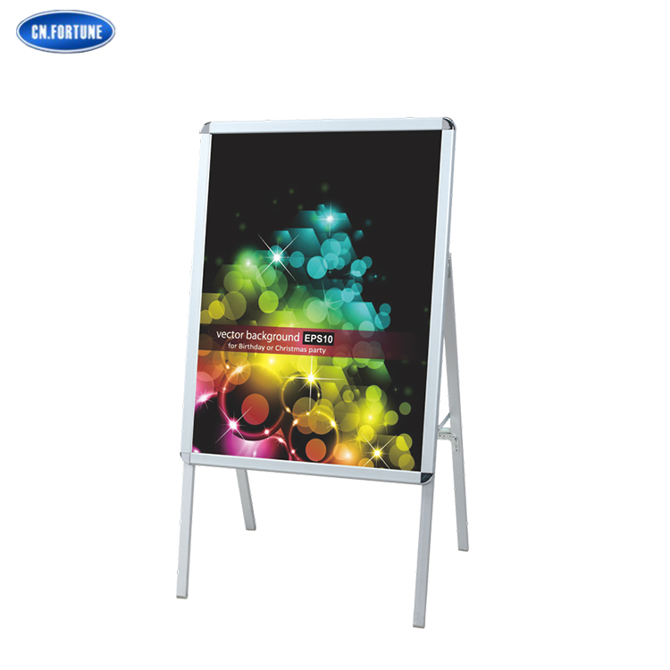 High quality single one side poster frame stand for promotion